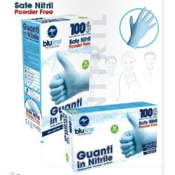 GUANTI BLULINE NITRILE S/POLV. "M"